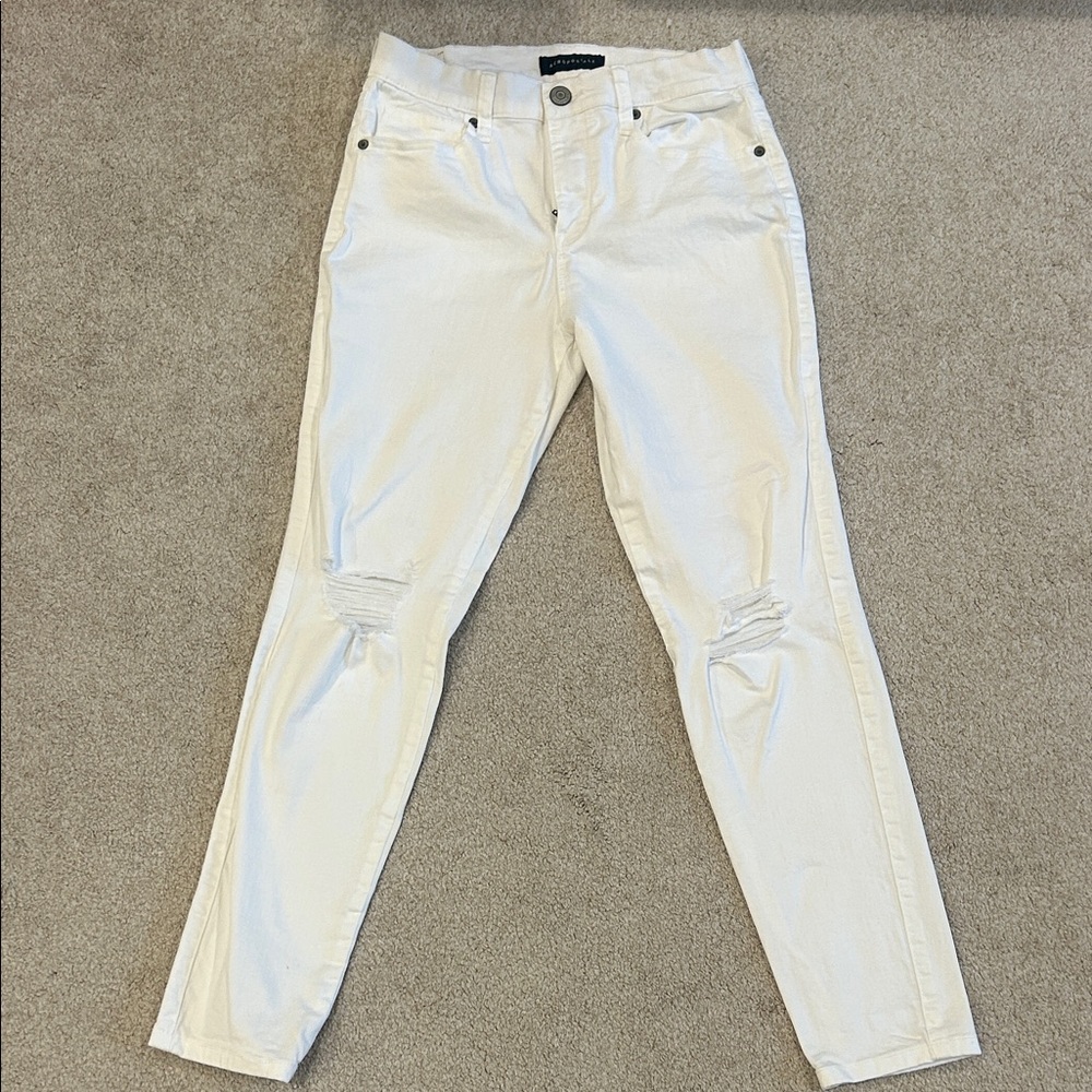 Aeropostale Women's White High Waisted Ankle Jeggings size 8